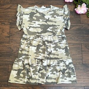 Cute Girls Camouflage  Baby Doll dress